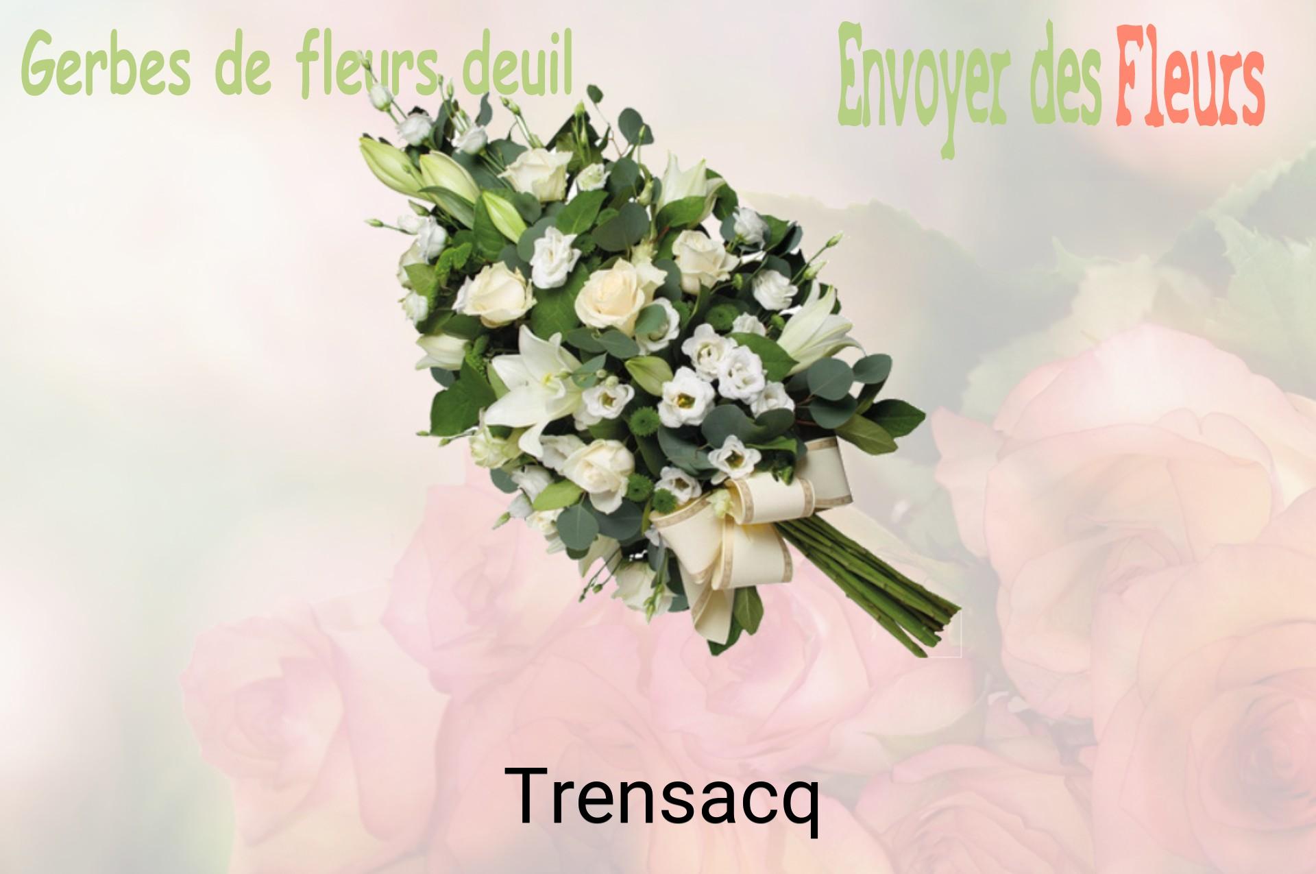 Gerbe de fleurs de deuil livrée à Trensacq